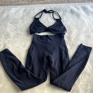 Bombshell Sportswear Navy Active Two-Piece Set